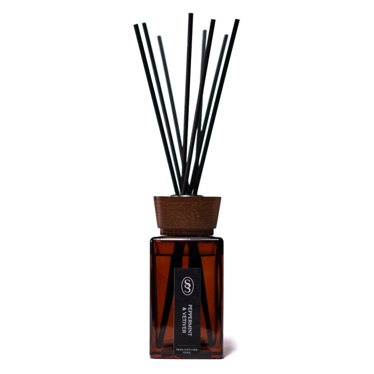 Peppermint & Vetiver Natural Reed Diffuser - Motivating