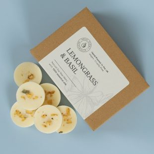 Lemongrass & Basil Natural Wax Melts - Calming