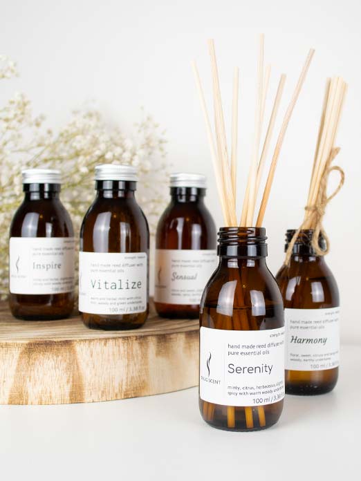 Snug Scent Reed Diffuser Refills with Pure Essential Oils