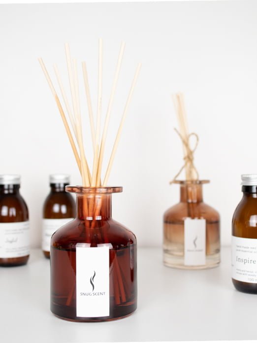 Balancing reed diffuser set HARMONY with essential oils Snug Scent