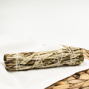 Alternative view of Black Sage Smudging Kit with Real Marble Dish
