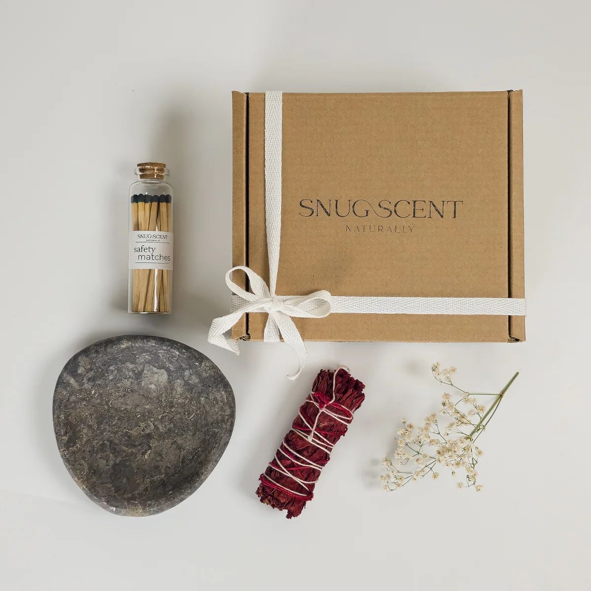 Dragon’s Blood Sage Smudging Kit with Real Marble Dish