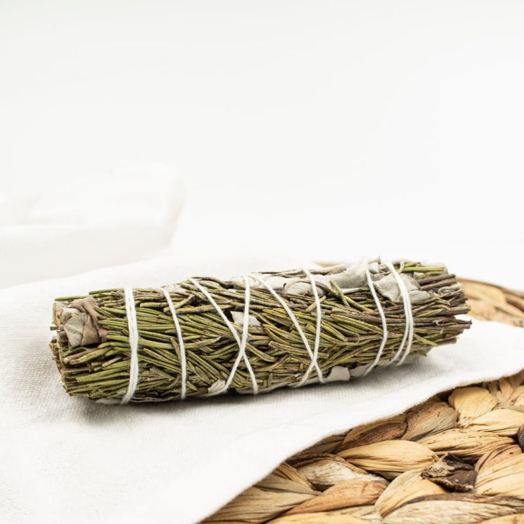 White Sage and Rosemary Smudge Stick 10 cm
