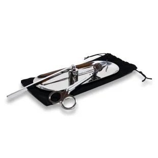 Silver Candle Snuffer and Wick Trimmer Set