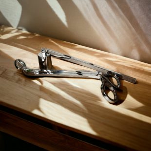 Silver Candle Snuffer and Wick Trimmer Set