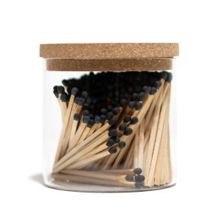 Extra Long Candle Matches in Glass Jar - Large
