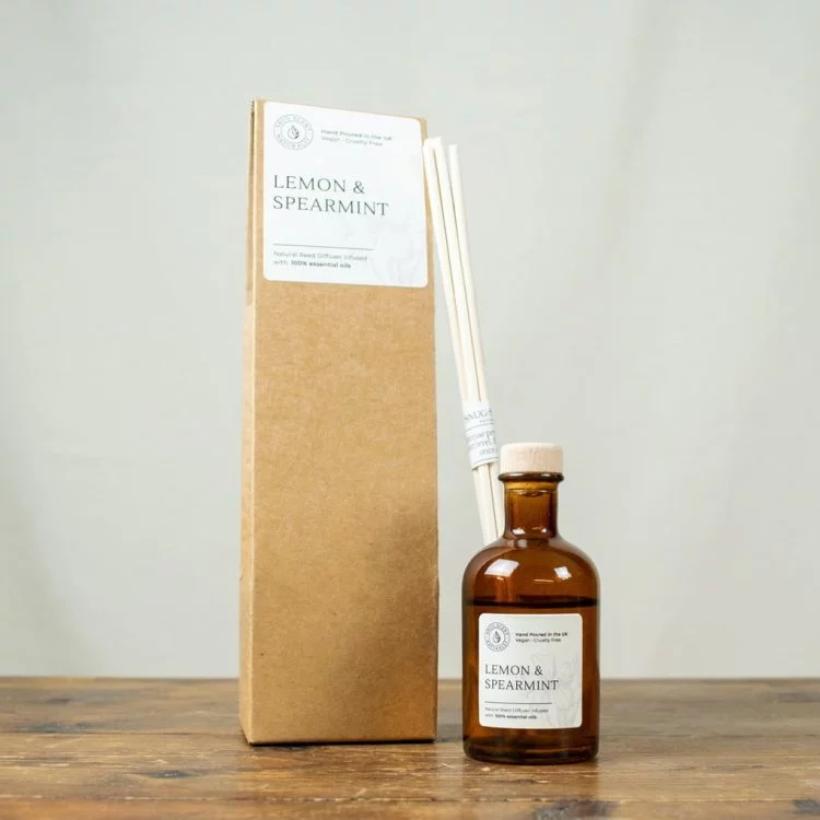 Lemon & Spearmint Natural Reed Diffuser with Box