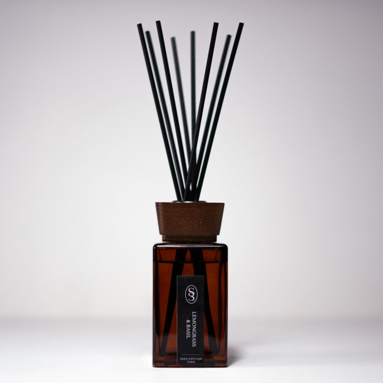 Lemongrass & Basil Natural Reed Diffuser - Calming