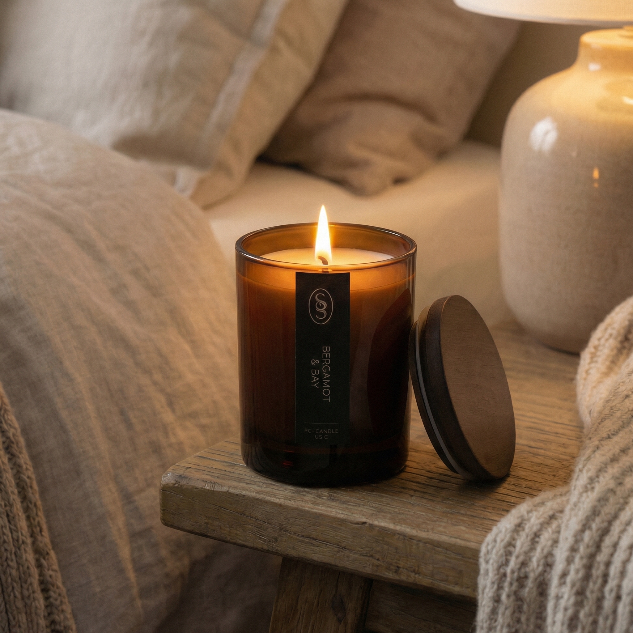 Bergamot & Bay Natural Candle - Grounding - Image 2