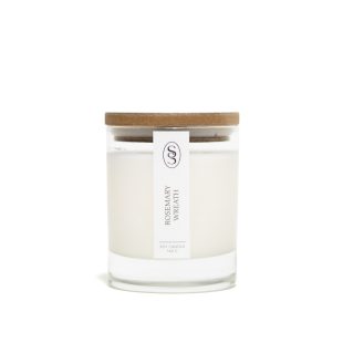 Rosemary Wreath Natural Soy Candle – Rosemary & Lemon