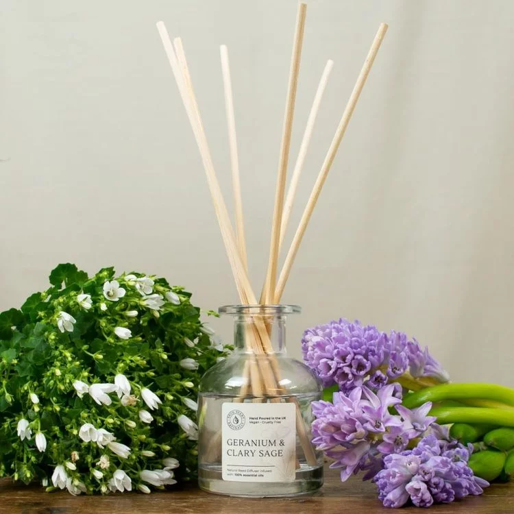 Geranium & Clary Sage Natural Reed Diffuser - Harmonising