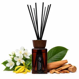 Alternative view of Jasmine & Sandalwood Natural Reed Diffuser - Embracing