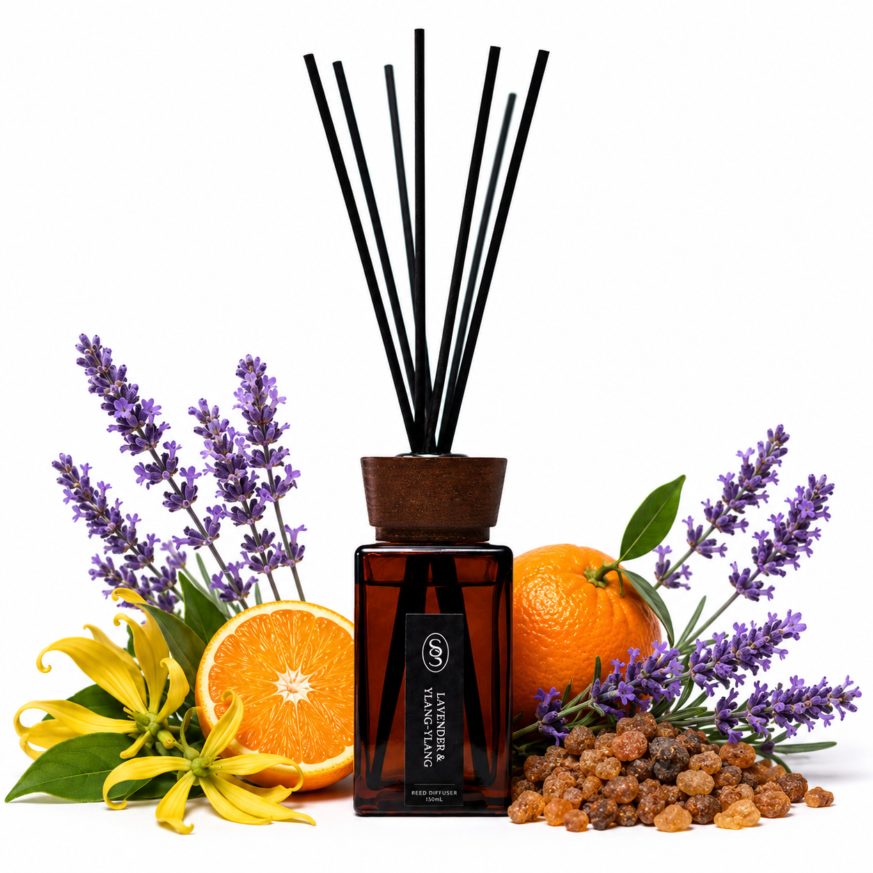Lavender & Ylang-Ylang Natural Reed Diffuser - Relieving - Image 2