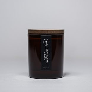 Orange, Lime & Basil Natural Candle - Refreshing
