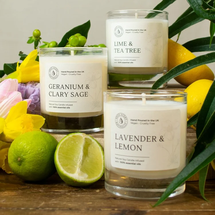 Lime & Tea Tree Natural Candle - Elevating - Image 7