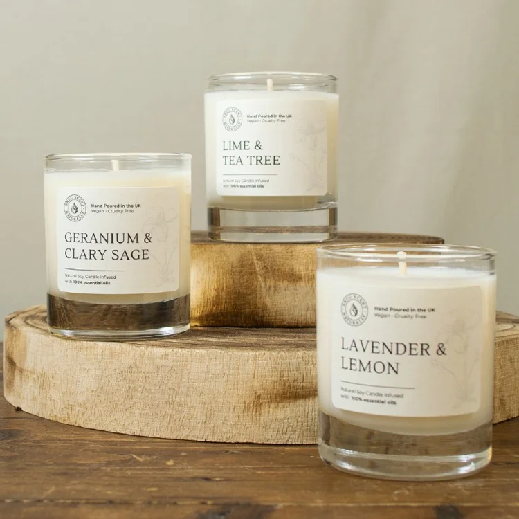 Lime & Tea Tree Natural Candle - Elevating - Image 9