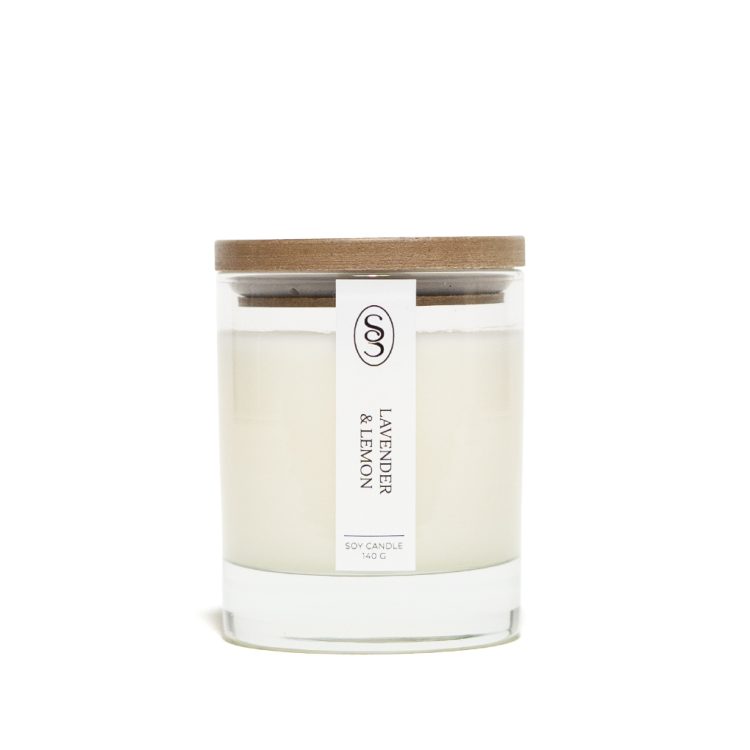 Lavender & Lemon Natural Candle - Soothing