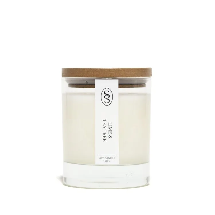 Lime & Tea Tree Natural Candle - Elevating