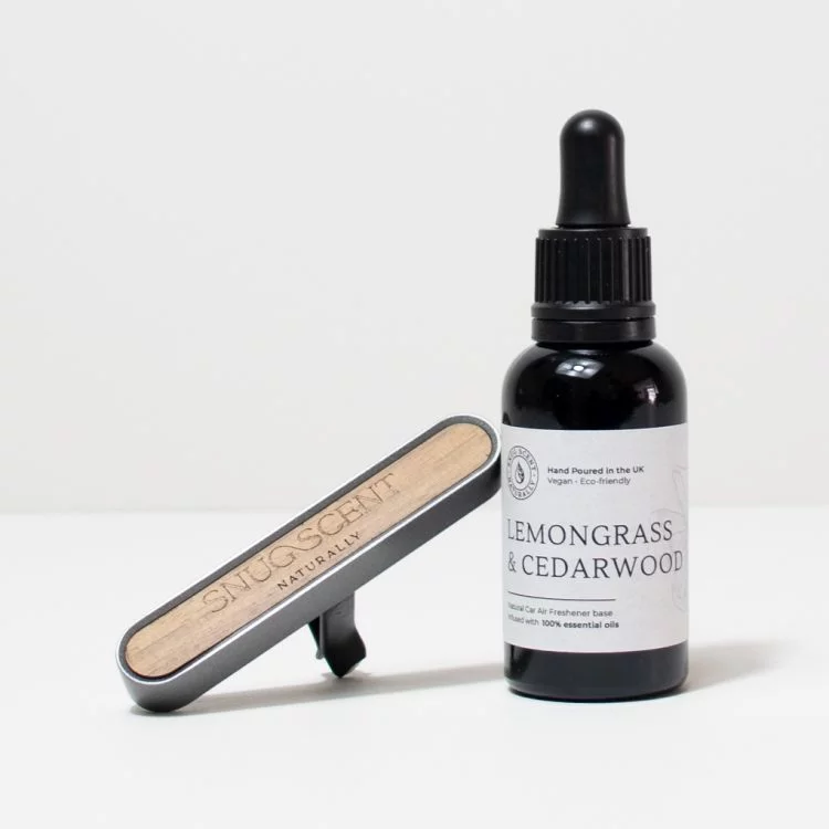 Lemongrass & Cedarwood Natural Car Air Freshener - Rejuvenating - Image 5