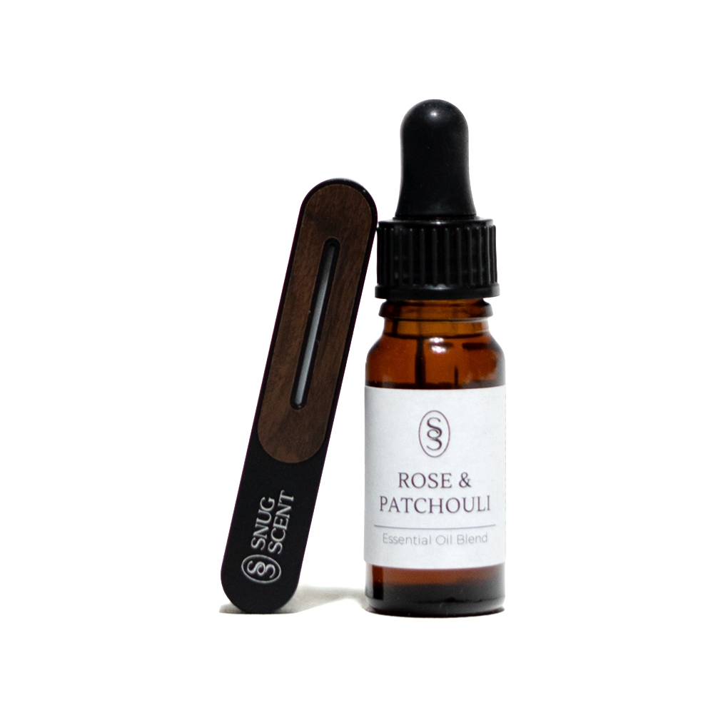 Rose & Patchouli Natural Car Air Freshener - Balancing