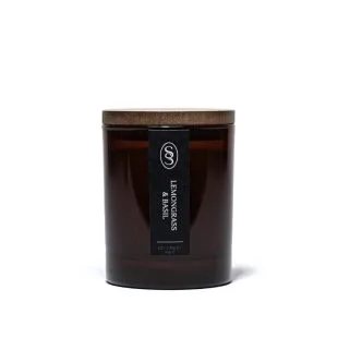 Lemongrass & Basil Natural Candle - Calming
