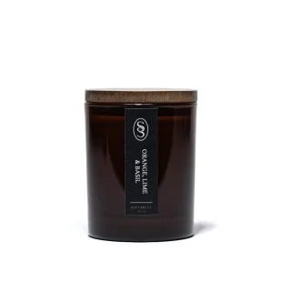 Orange, Lime & Basil Natural Candle - Refreshing