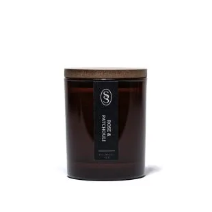 Rose & Patchouli Natural Candle - Balancing