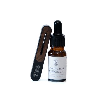 Lemongrass & Geranium Natural Car Air Freshener - Alleviating