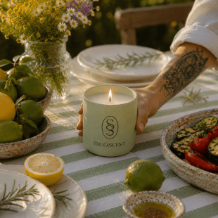 Natural Citronella Candle - Grey - Image 3