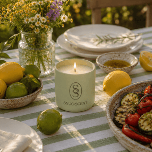 Natural Citronella Candle - Grey - Image 5