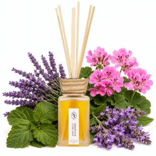 Alternative view of Geranium & Clary Sage Natural Reed Diffuser - Harmonising