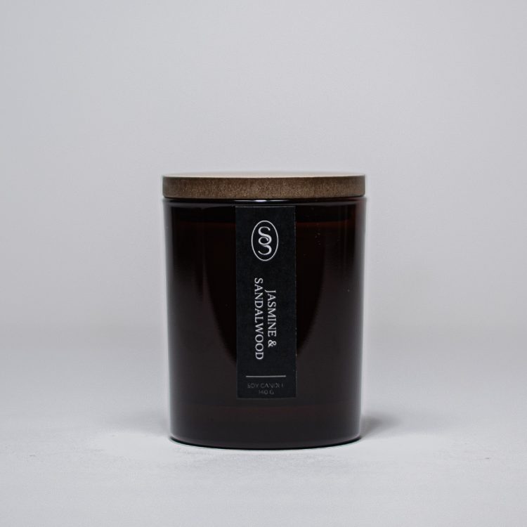 Jasmine & Sandalwood Natural Candle - Embracing