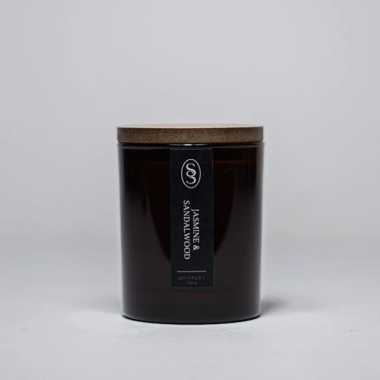 Jasmine & Sandalwood Natural Candle - Embracing