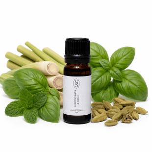 Alternative view of Lemongrass & Basil Essential Oil Blend - Calming