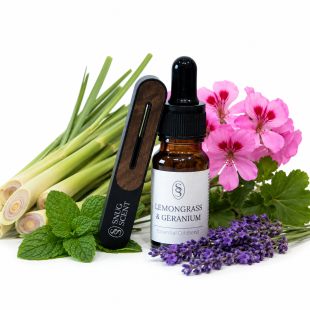 Alternative view of Lemongrass & Geranium Natural Car Air Freshener - Alleviating