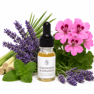 Alternative view of Lemongrass & Geranium Essential Oil Blend - Alleviating