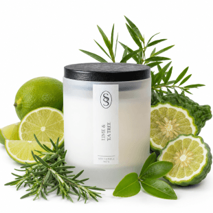 Alternative view of Lime & Tea Tree Natural Candle - Elevating