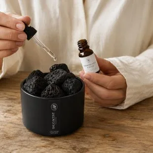 Alternative view of Lime & Tea Tree Natural Lava Stone Diffuser - Elevating