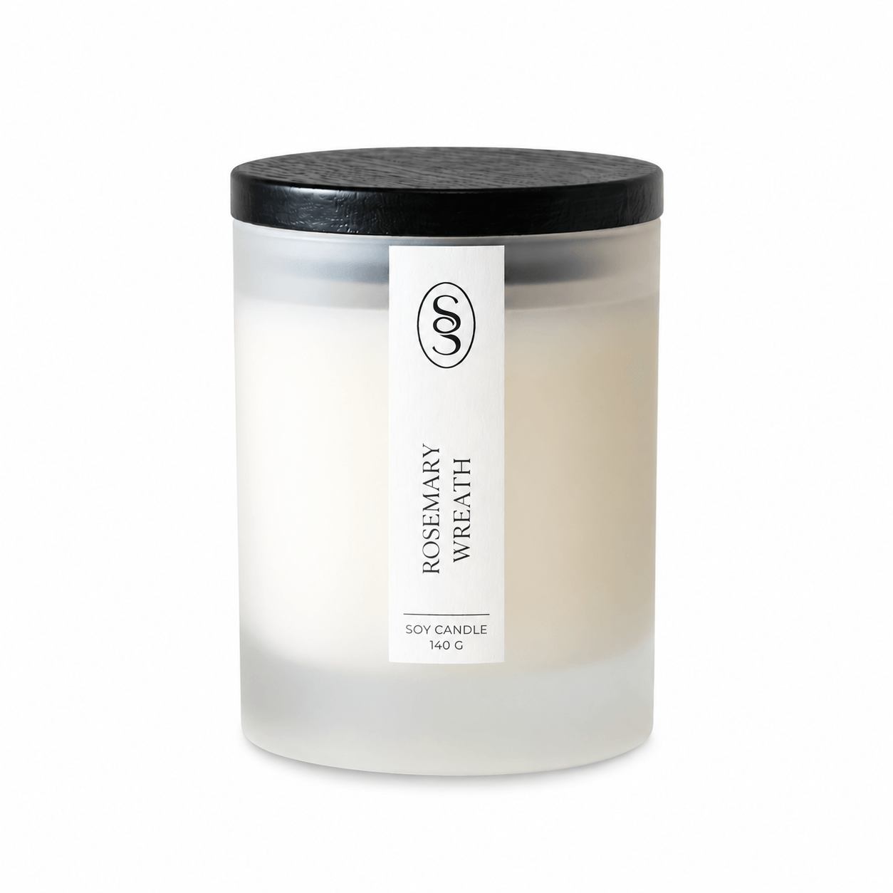 Rosemary Wreath Natural Soy Candle – Rosemary & Lemon by Snug Scent